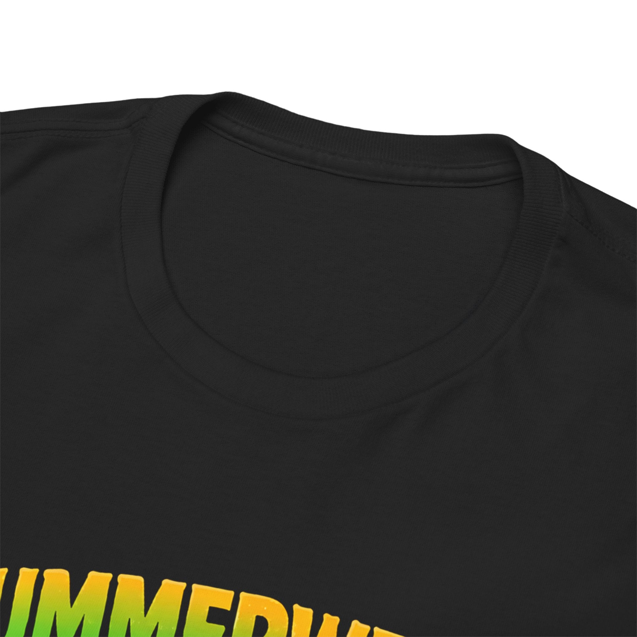 Summerween Spooky Summer Party T-Shirt — Retro Pin-Up Monster Bikini Shirt