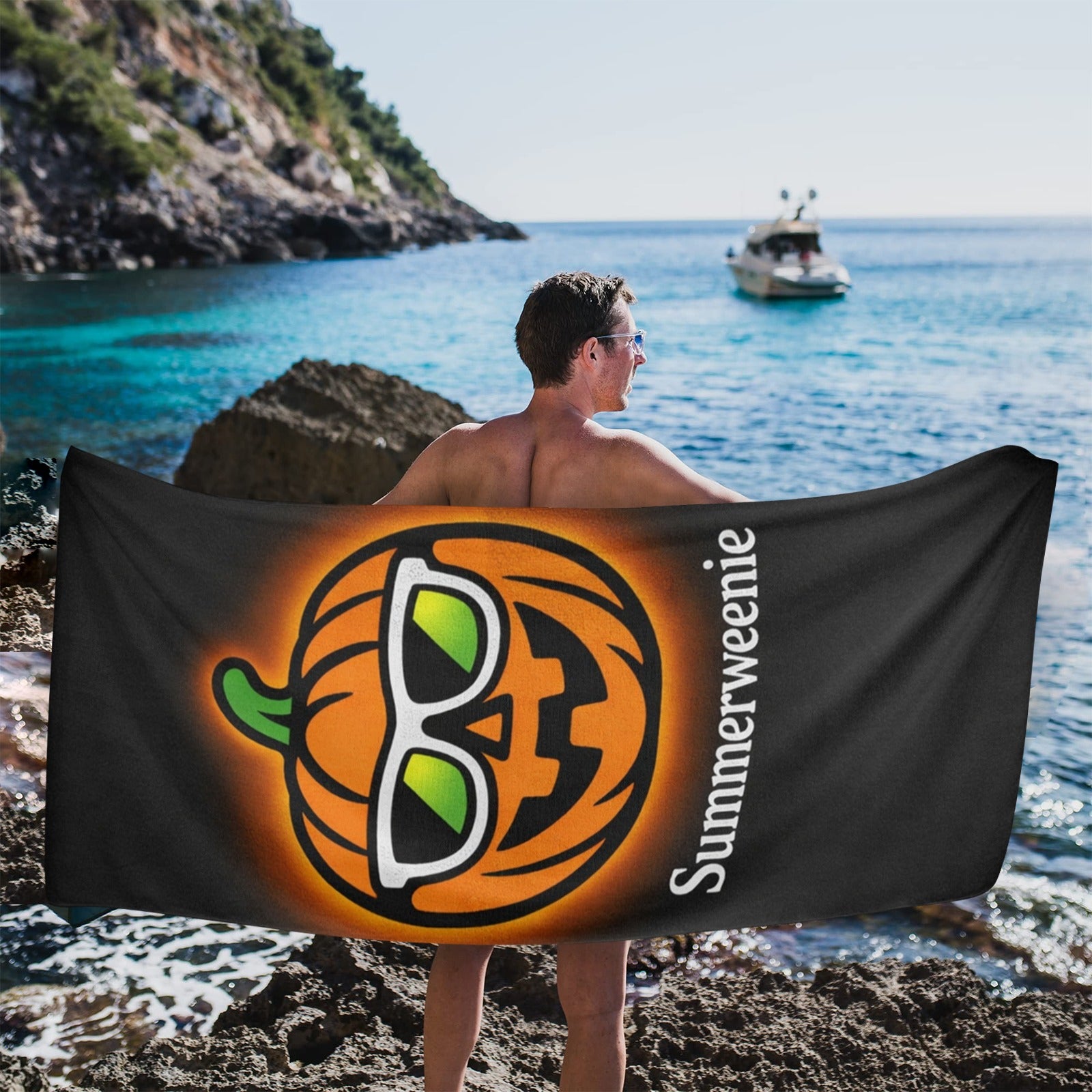 Summerweenie logo Beach Towel