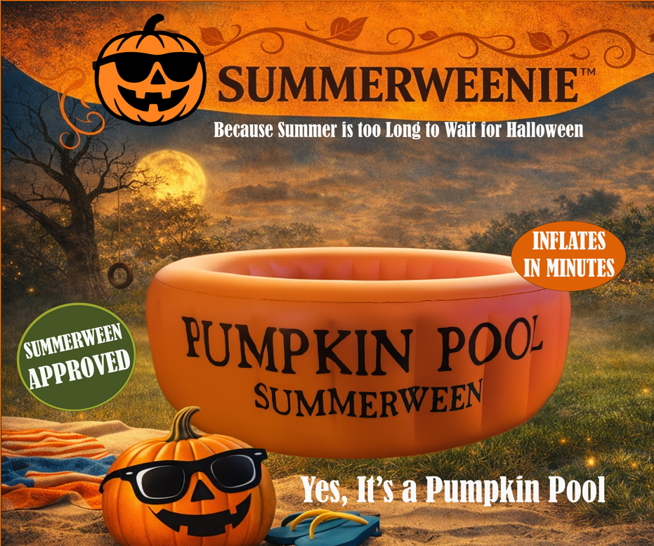 Pumpkin Pool – 5FT Inflatable Summerween Pool (Adults & Kids)