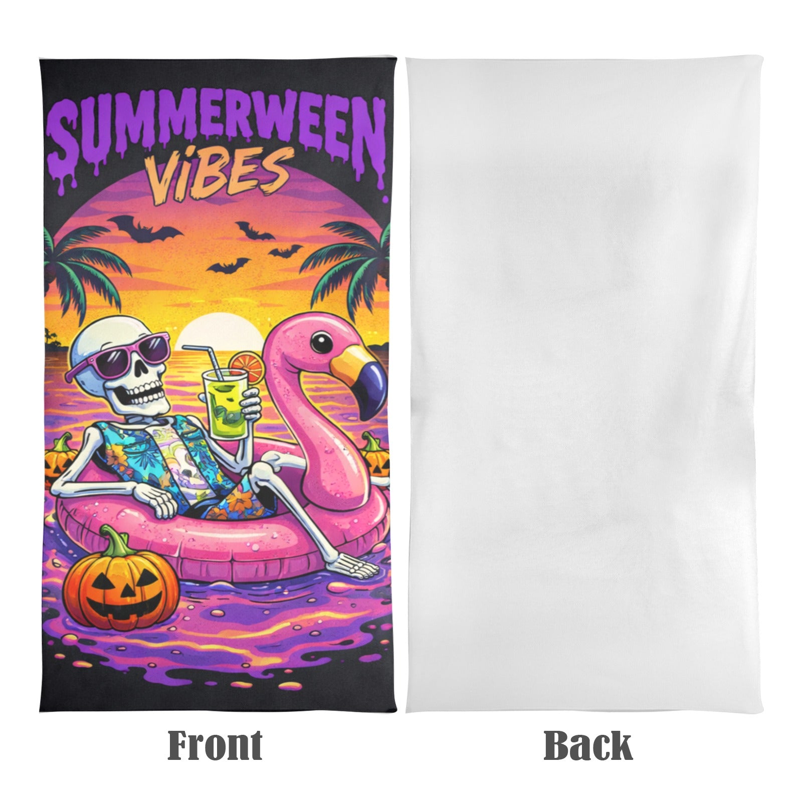 Summerween Vibes Beach Towel